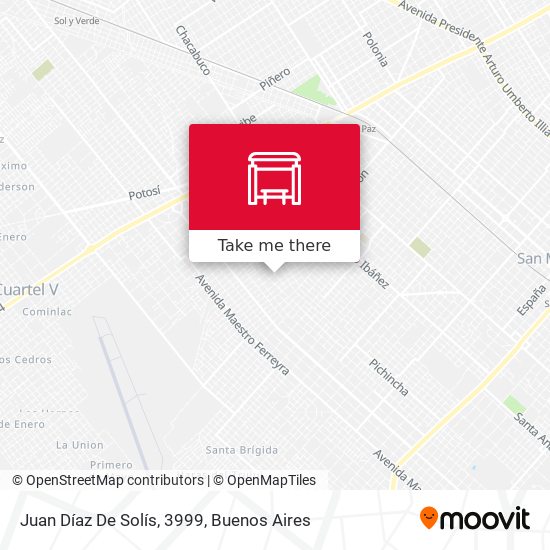 Juan Díaz De Solís, 3999 map