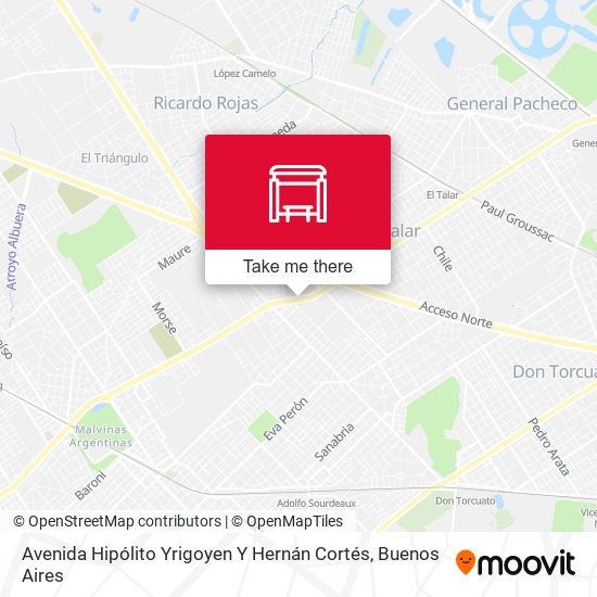 Avenida Hipólito Yrigoyen Y Hernán Cortés map