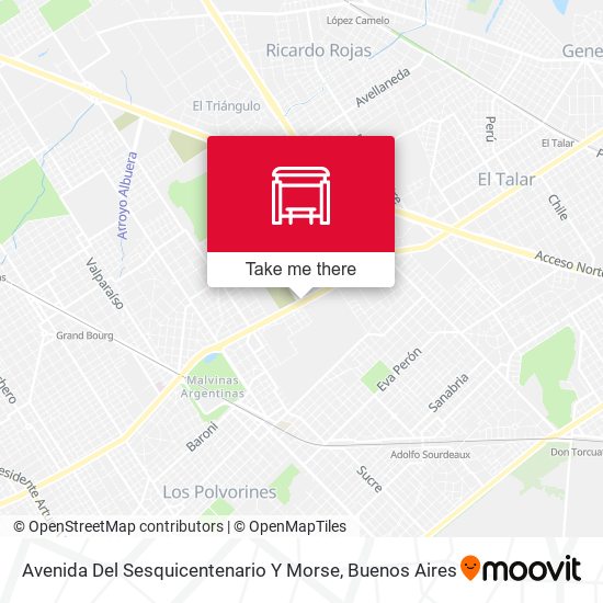 Mapa de Avenida Del Sesquicentenario Y Morse