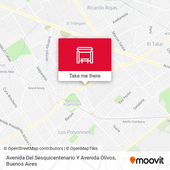 Mapa de Avenida Del Sesquicentenario Y Avenida Olivos