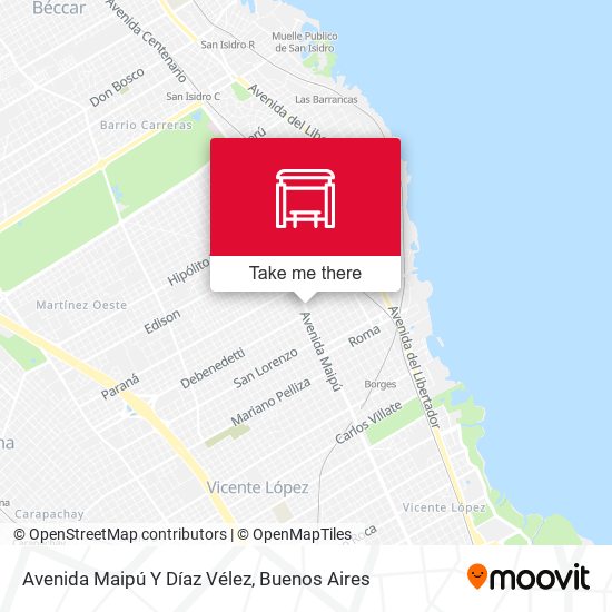 Mapa de Avenida Maipú Y Díaz Vélez