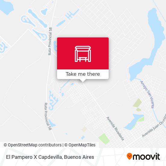 Mapa de El Pampero X Capdevilla