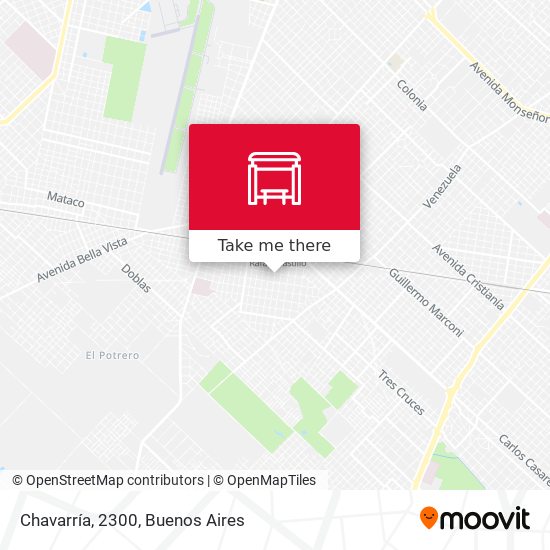 Chavarría, 2300 map