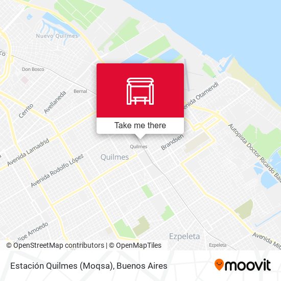 Estación Quilmes (Moqsa) map