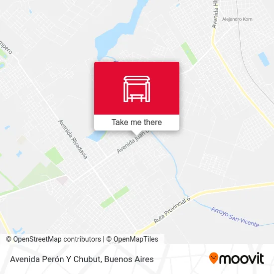 Avenida Perón Y Chubut map