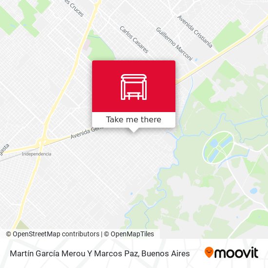 Mapa de Martín García Merou Y Marcos Paz