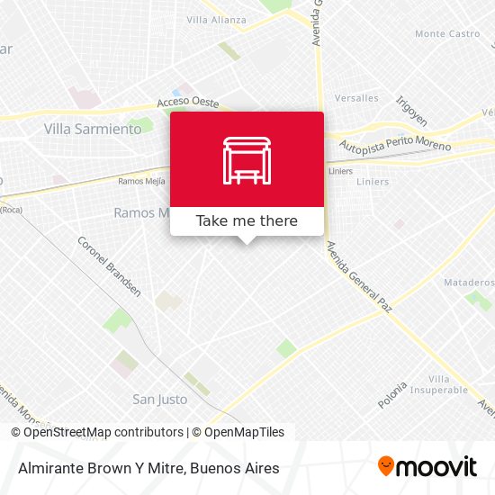 Almirante Brown Y Mitre map