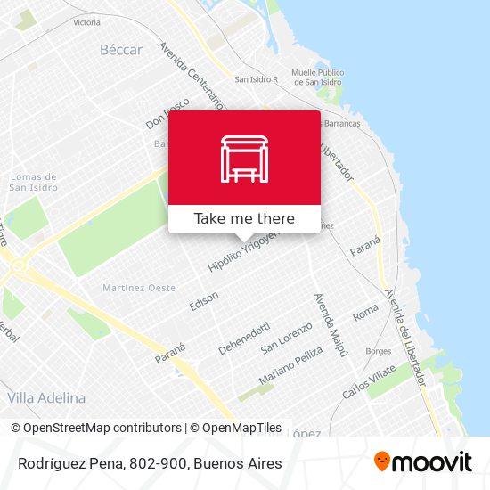 Rodríguez Pena, 802-900 map