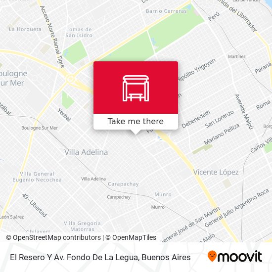 El Resero Y Av. Fondo De La Legua map