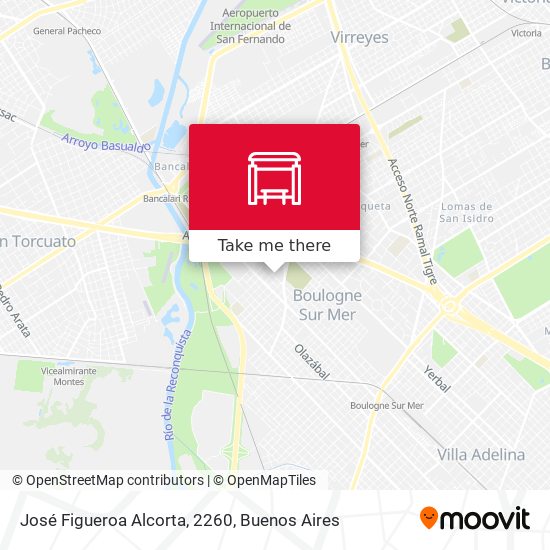 José Figueroa Alcorta, 2260 map