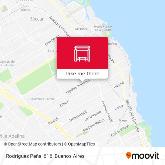 Rodríguez Peña, 616 map