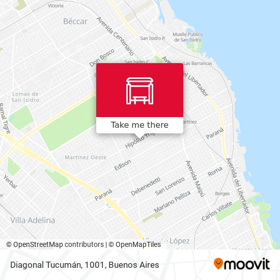 Mapa de Diagonal Tucumán, 1001
