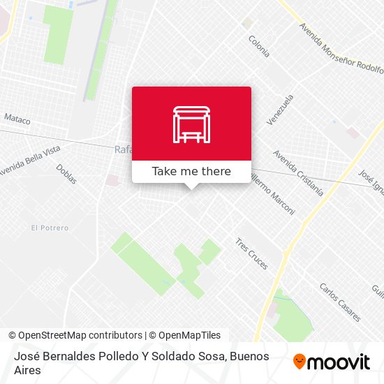 José Bernaldes Polledo Y Soldado Sosa map