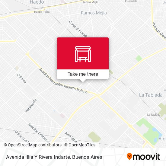 Mapa de Avenida Illia Y Rivera Indarte