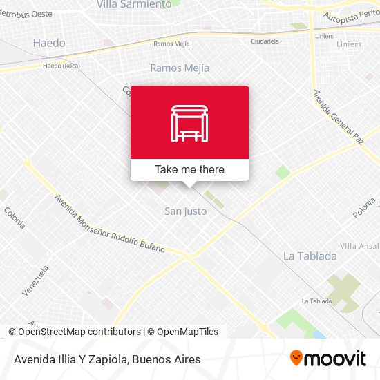 Avenida Illia Y Zapiola map