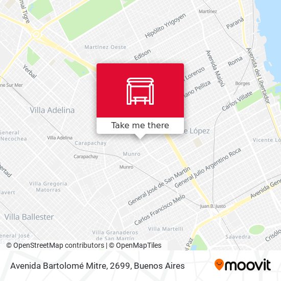Avenida Bartolomé Mitre, 2699 map