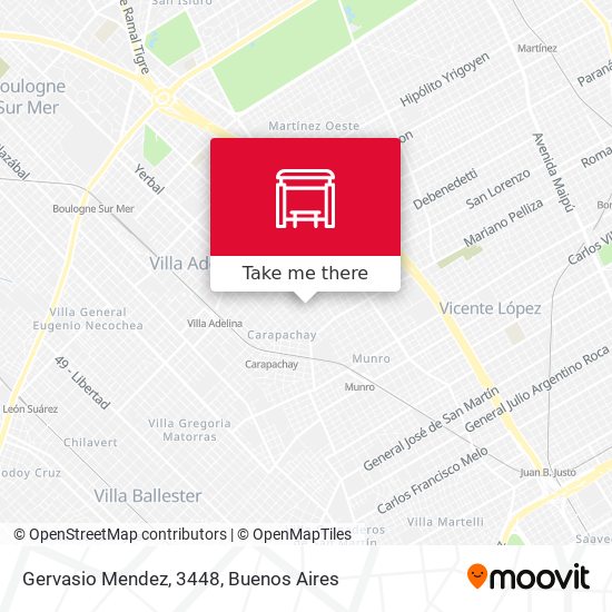 Mapa de Gervasio Mendez, 3448