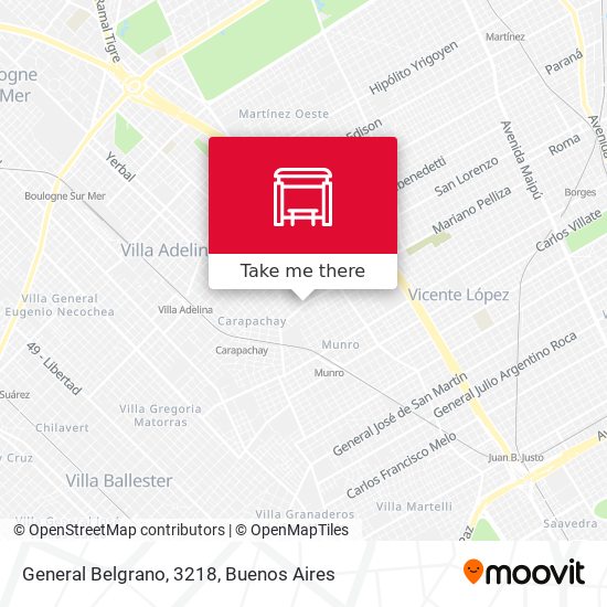 Mapa de General Belgrano, 3218