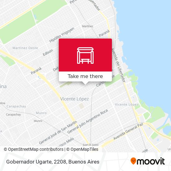 Mapa de Gobernador Ugarte, 2208