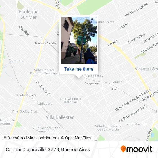 Capitán Cajaraville, 3773 map