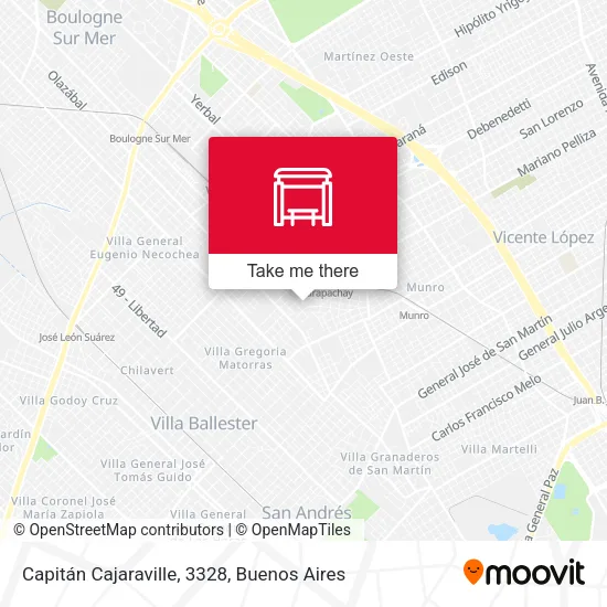 Capitán Cajaraville, 3328 map