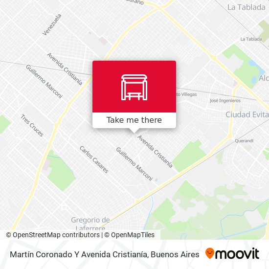 Martín Coronado Y Avenida Cristianía map