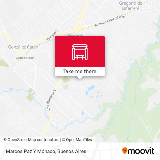 Mapa de Marcos Paz Y Mónaco