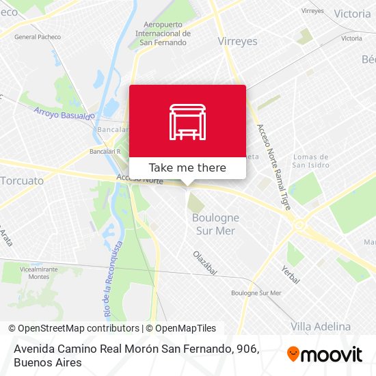 Avenida Camino Real Morón San Fernando, 906 map