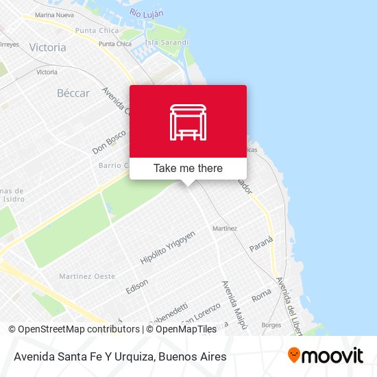 Mapa de Avenida Santa Fe Y Urquiza