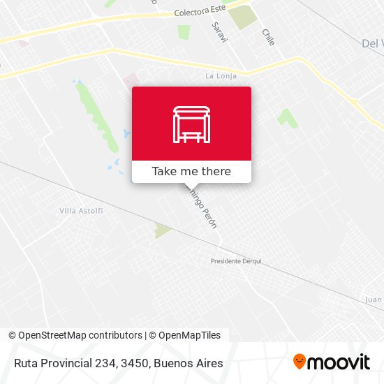 Ruta Provincial 234, 3450 map
