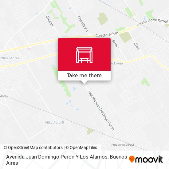 Mapa de Avenida Juan Domingo Perón Y Los Alamos