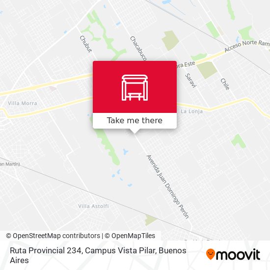 Mapa de Ruta Provincial 234, Campus Vista Pilar