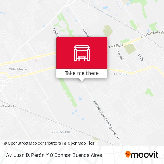 Av. Juan D. Perón Y O'Connor map