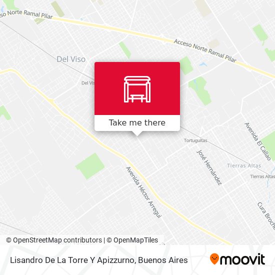 Mapa de Lisandro De La Torre Y Apizzurno