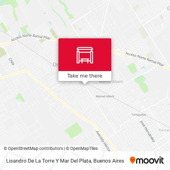 Lisandro De La Torre Y Mar Del Plata map