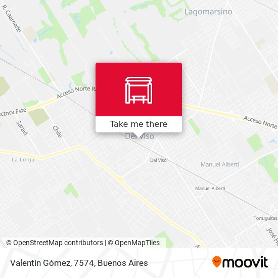 Valentín Gómez, 7574 map