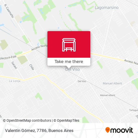 Valentín Gómez, 7786 map