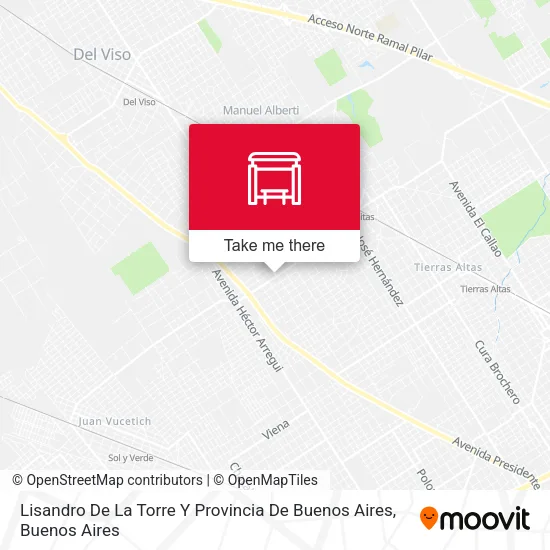 Lisandro De La Torre Y Provincia De Buenos Aires map
