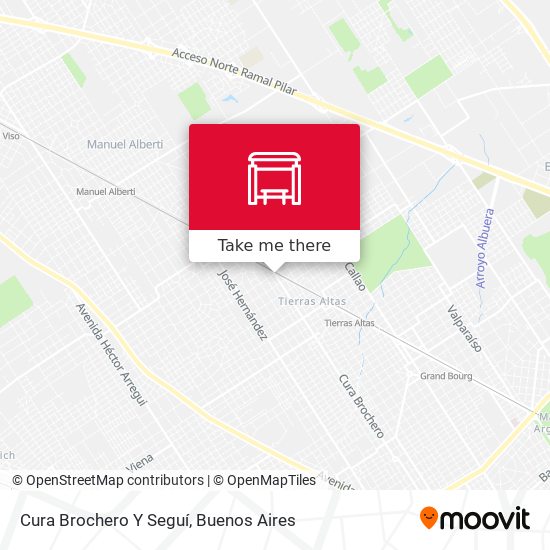 Cura Brochero Y Seguí map