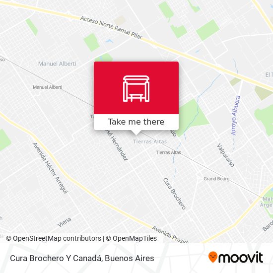 Mapa de Cura Brochero Y Canadá