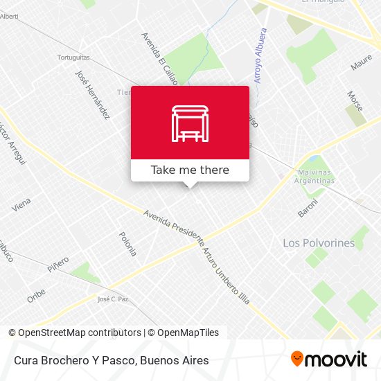 Mapa de Cura Brochero Y Pasco