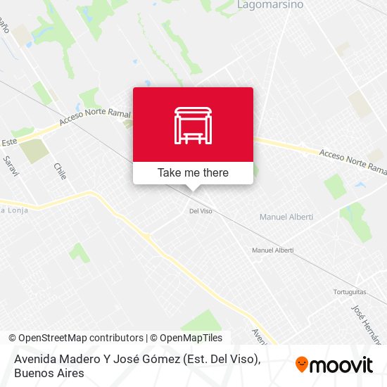 Avenida Madero Y José Gómez (Est. Del Viso) map