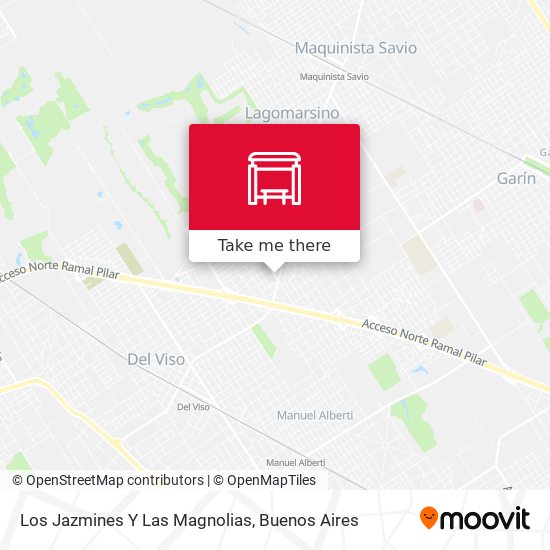 Los Jazmines Y  Las Magnolias map