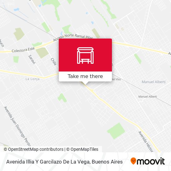 Mapa de Avenida Illia Y Garcilazo De La Vega
