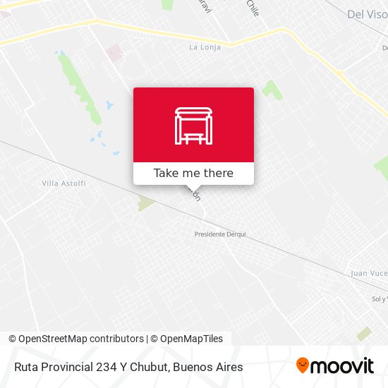 Mapa de Ruta Provincial 234 Y Chubut