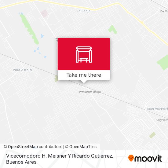 Mapa de Vicecomodoro H. Meisner Y  Ricardo Gutiérrez