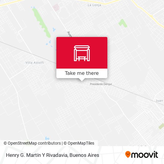 Henry G. Martín Y Rivadavia map