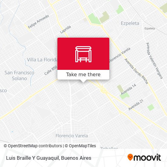 Luis Braille Y Guayaquil map