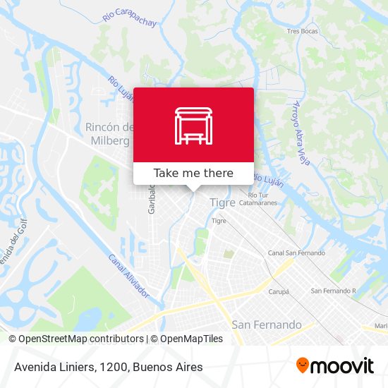 Avenida Liniers, 1200 map