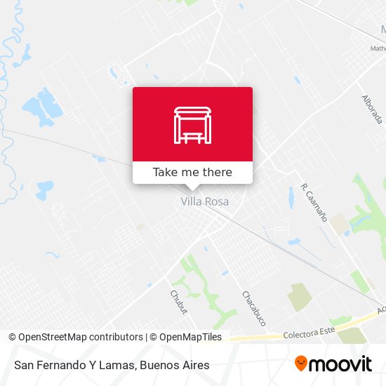 San Fernando Y Lamas map